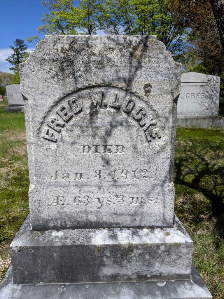 Fred W. Locke headstone